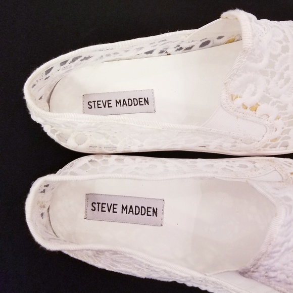 steve madden bridal lace slip on sneaker
